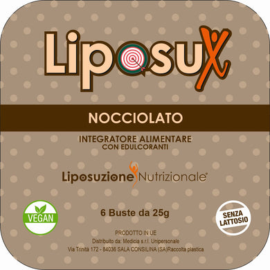 LiposuX Bag - Senza Lattosio- Nocciolato 3+1 omaggio Liposuzione Nutrizionale